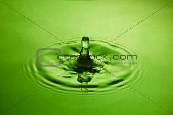 splash in green