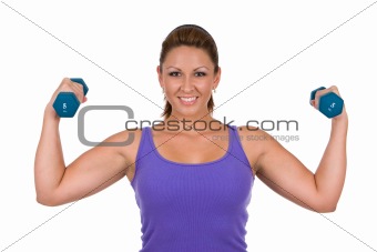 Woman Pumping Iron
