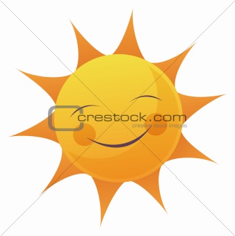 Cartoon Sun Face