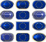 twelve buttons of the flag of the european union