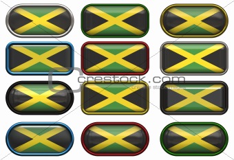 twelve buttons of the Flag of Jamaica