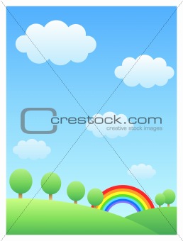 rainbow & hill