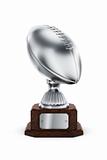 Silver  American football trophy