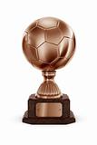 Bronze Football trophy