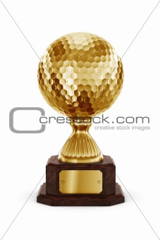 Gold Golf trophy