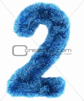 2 in blue fur