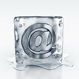 icecube with email symbol inside