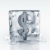 icecube with dollar symbol inside