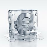 icecube with euro symbol inside