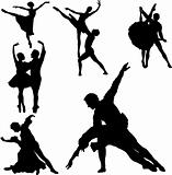 Ballet silhouettes
