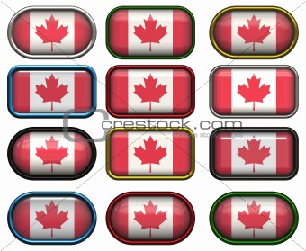 twelve buttons of the Flag of Canada