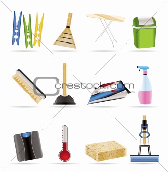 Home objects and tools icons