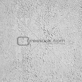 Painted peeled concrete gray wall