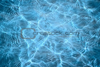 Abstract blue background - sunlight on a water surface
