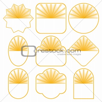 Set of 9 badge designs