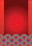 Red Chinese New Year background texture vector