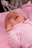 Baby girl laughing