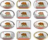 twelve buttons of the Flag of California