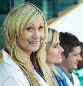 Group of doctors in a hospital