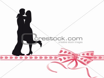 Lovers on the ribbon
