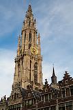 Clock tower of Antwerpen, Belgium