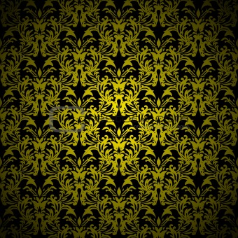 floral gothic gold