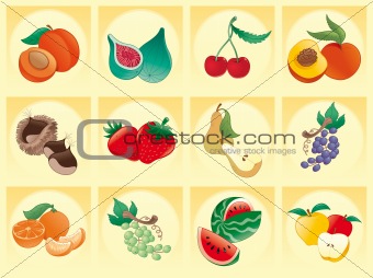 Fruit with background