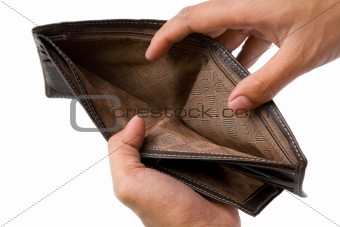 Wallet with no money inside