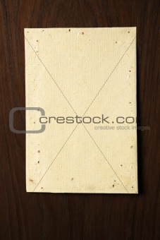 Parchment on wooden board