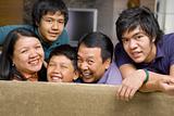 Asian family lifestyle portrait