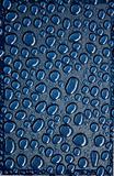 Water droplets on Blue Plate