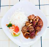 Oxtail Stew with Rice and Vegetables