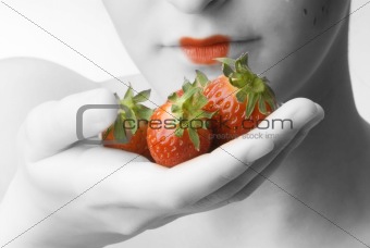 BW strawberry