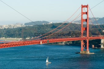 Golden Gate and boat
