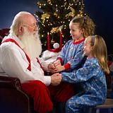 Santa with children