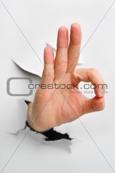Ok hand sign
