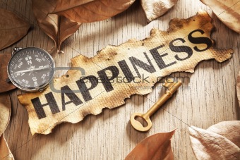 Guidance and key to happiness concept