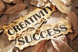 Creativity is key to success concept