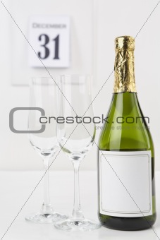 Champagne on new year eve