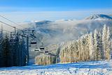 winter ski lift