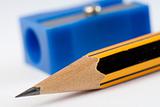 Pencil and pencil sharpener