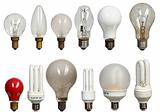 old and modern bulbs