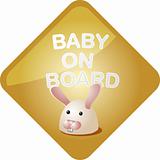 Baby on board bunny