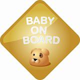 Baby on board dog