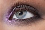 Beautiful female eye in a fashionable make-up