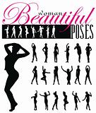 woman silhouettes vector illustration