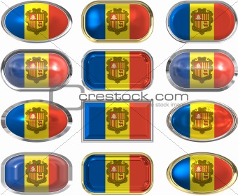 twelve buttons of the Flag of andorra