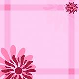 Pink feminine flower background with stripes