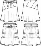 lady fashion middle skirts