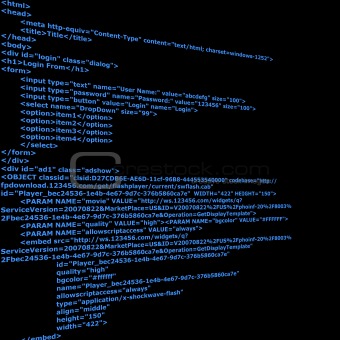 Html Background Code on Image Description Blue Html Code Text With Black Background Similar